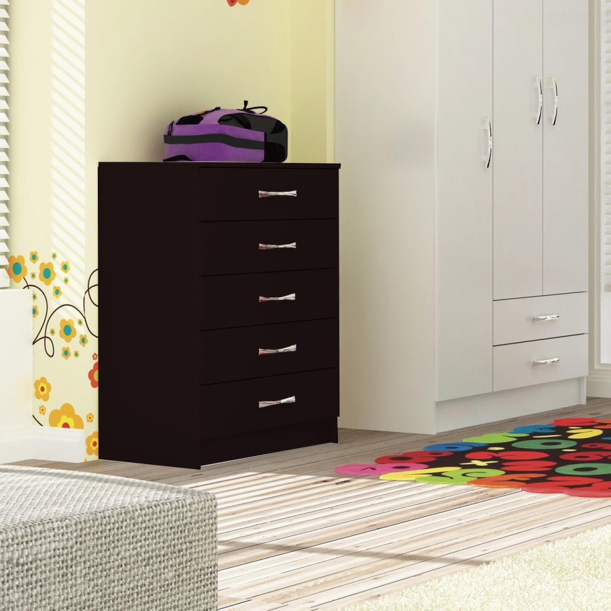 COMODA 5 CAJONES BLACK