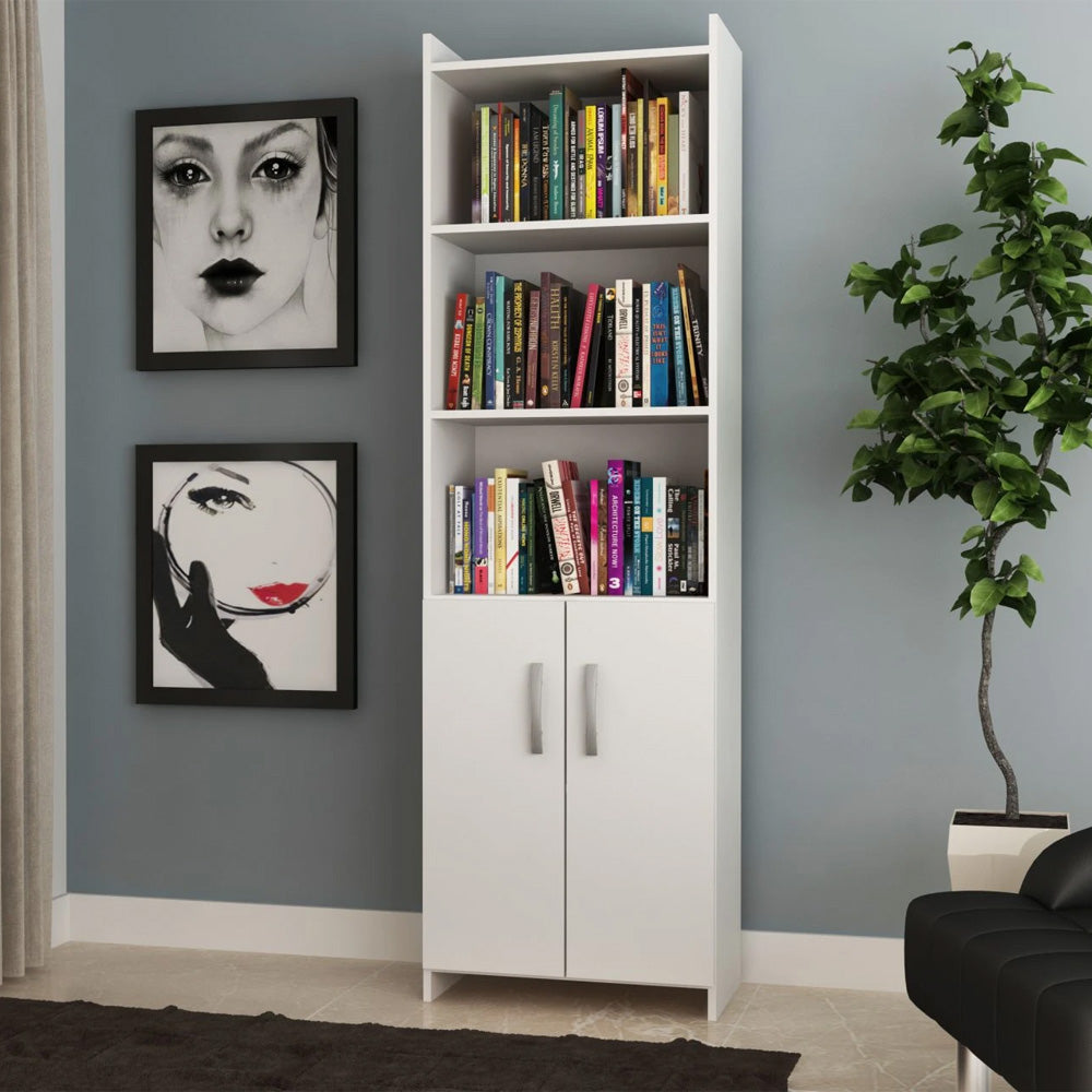 ESTANTERIA/BIBLIOTECA 2 PTAS. BLANCA