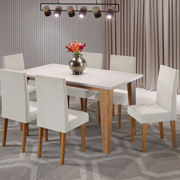 Juego de comedor 6 sillas