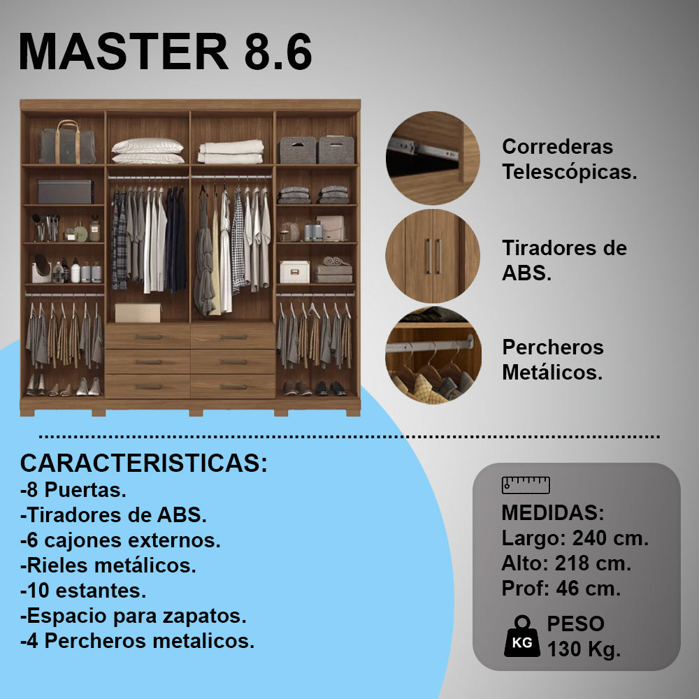 ROPERO HAVANA MASTER 8.6 BL/BL