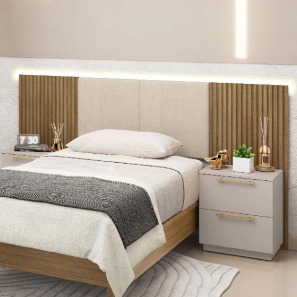 RESPALDO DUBAI + C/2 MESAS DE LUZ