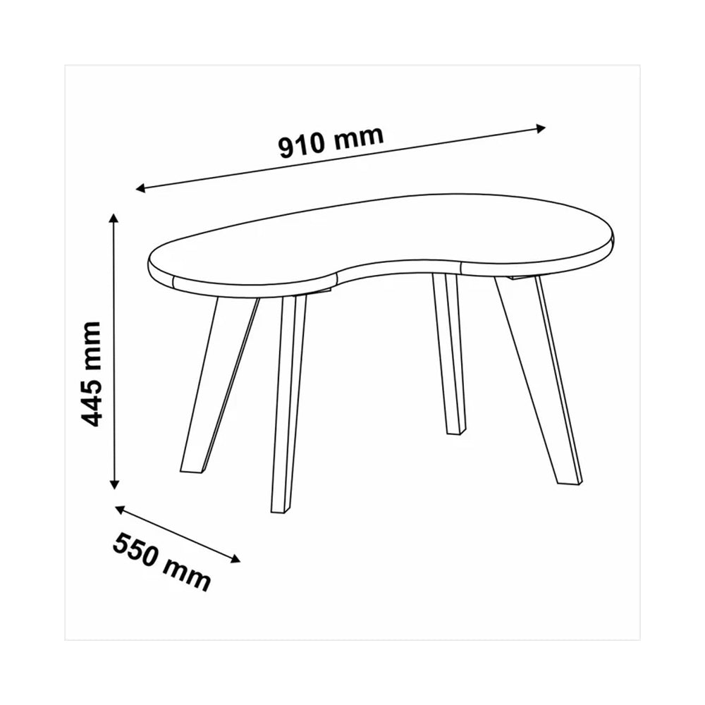 MESA DE CENTRO ORGANICA