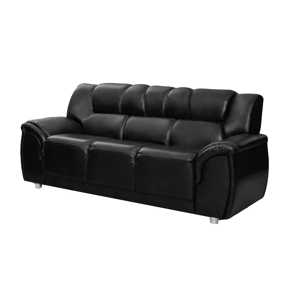 SOFA CORDOBA 3 CUERPOS NEGRO