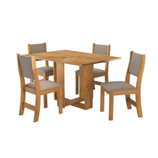 Juego De Comedor 4 Sillas Milani