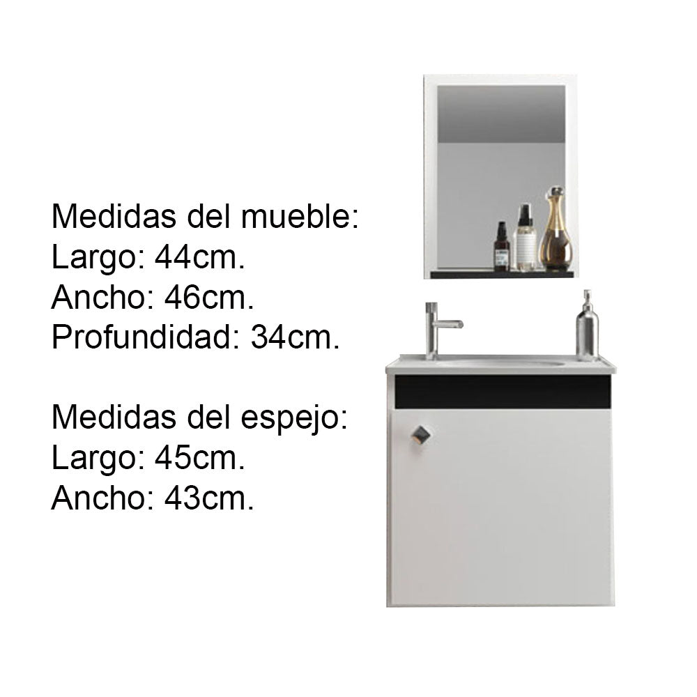 MUBLE DE BAÑO ONIX S/PATAS