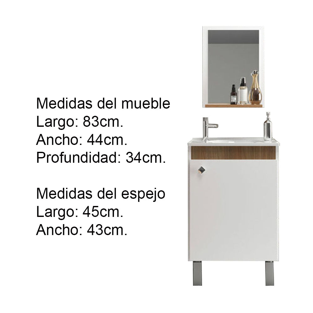 MUEBLE DE BAÑO ONIX C/PATAS