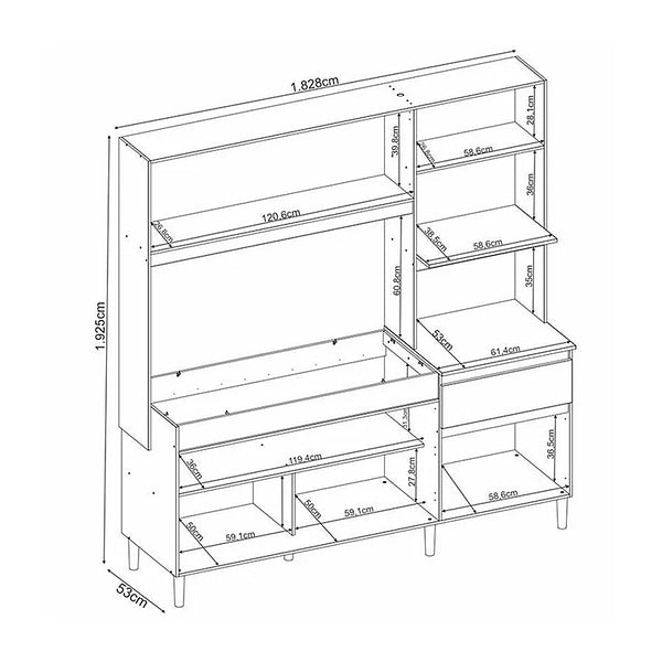 Mueble de cocina - Amaranto