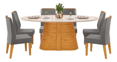 Juego de comedor 6 sillas