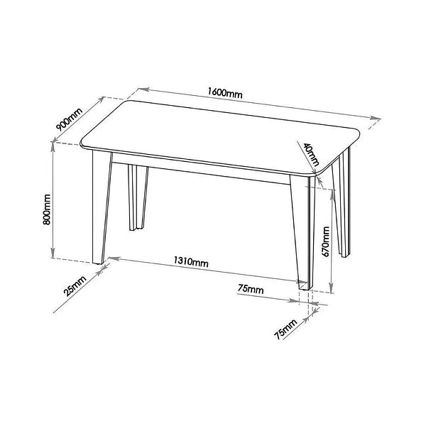 Juego de comedor 6 sillas Dakota